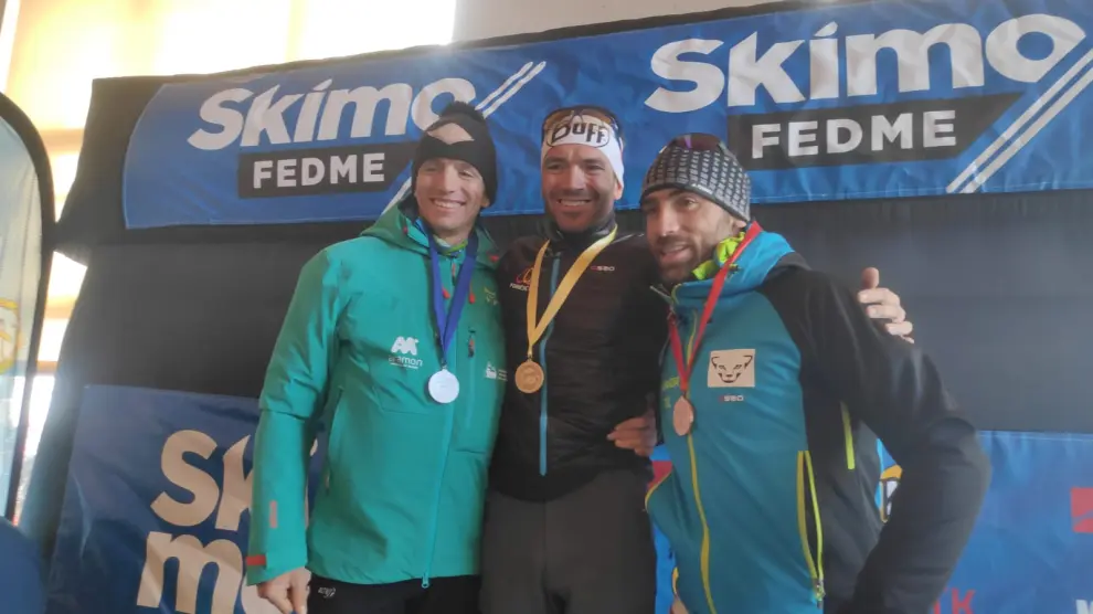 Jorge Catalán recibe la Plata Veteranos A en la Copa de España de Esquí de Montaña 2020