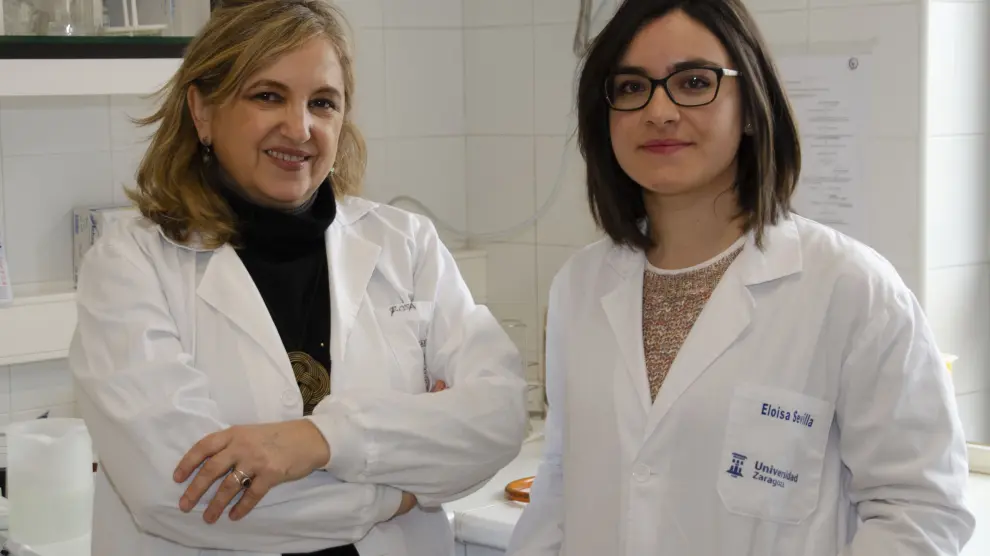 Rosa Bolea y Eloísa Sevilla, investigadoras de la Facultad de Veterinaria de la Universidad de Zaragoza