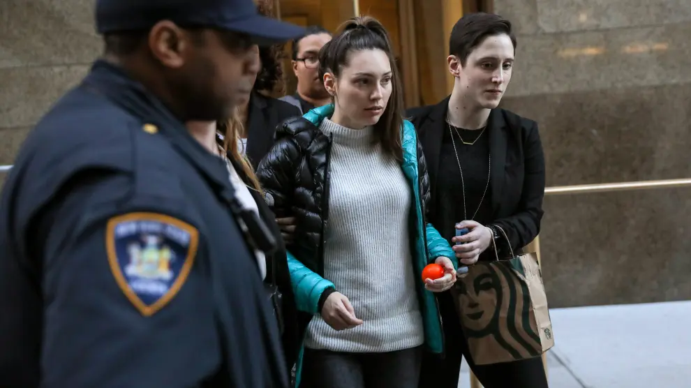 Witness Jessica Mann leaves Manhattan Criminal Court after testifying in the trial of Harvey Weinstein in New York, US., on February 3, 2020. REUTERS/Stephen Yang [[[REUTERS VOCENTO]]] PEOPLE-HARVEY WEINSTEIN/