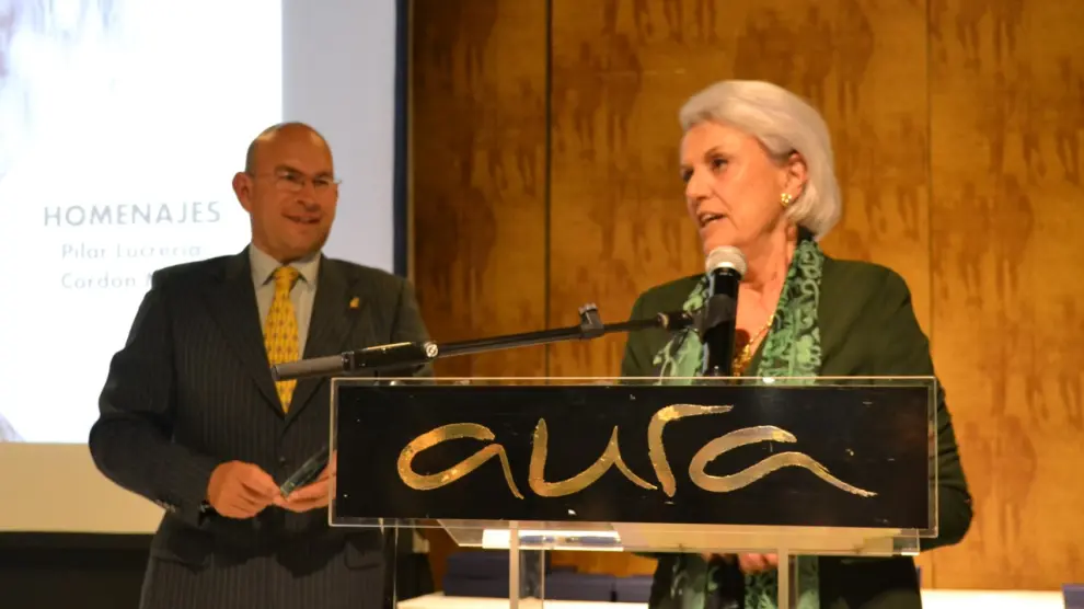 Pilar Muro, madre de la olímpica Pilar Lucrecia Cordón, agradeció en nombre de su hija el homenaje de la Territorial