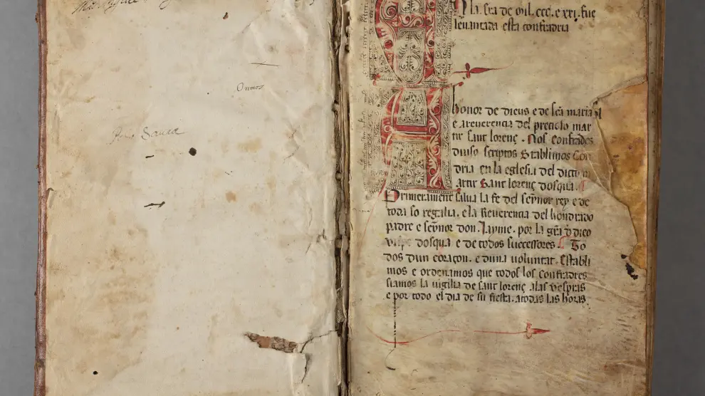 ‘Rolde de la Cofradía de San Lorenzo’, volumen con documentos de los años 1289-1663.)