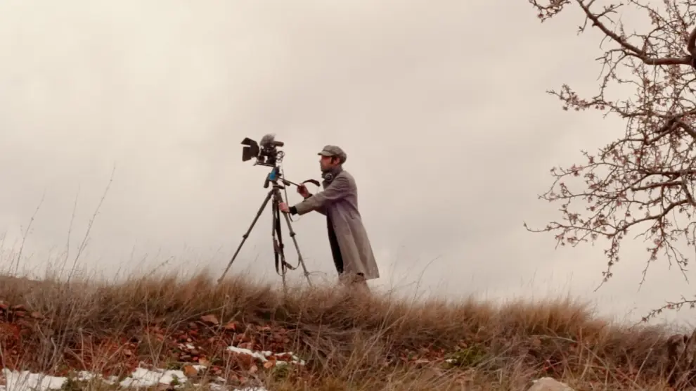Una de las escenas de 'Soñando un lugar' que muestra el rodaje de la película