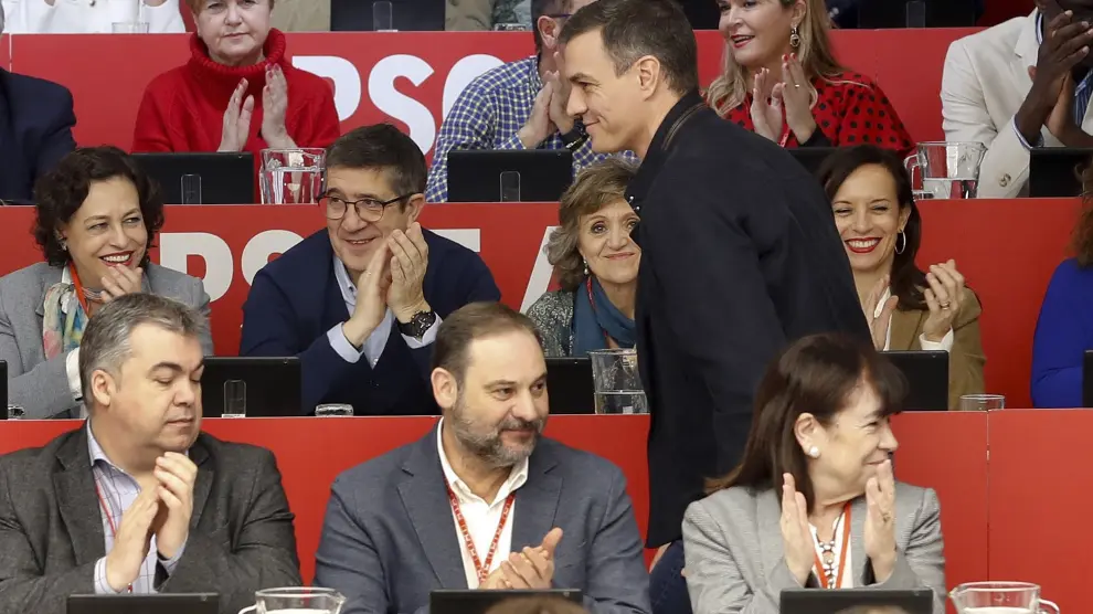 El presidente del gobierno y secretario general del PSOE, Pedro Sánchez, durante el Comité Federal del partido hoy en Madrid