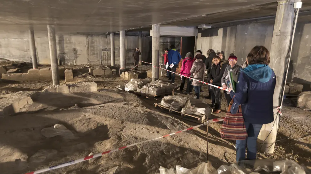 Visita guiada a las excavadiones del Circulo Catolico / 17-2-19 / Foto Rafael Gobantes [[[FOTOGRAFOS]]] [[[HA ARCHIVO]]]
