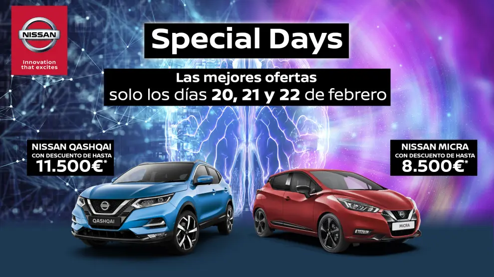 Cartel de los 'Special Days' de Nissan Arvesa.