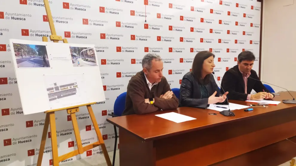 La concejala de Urbanismo, María Rodrigo, ha presentado los detalles de las obras junto a Sixto Marín y José Luis Pueyo.