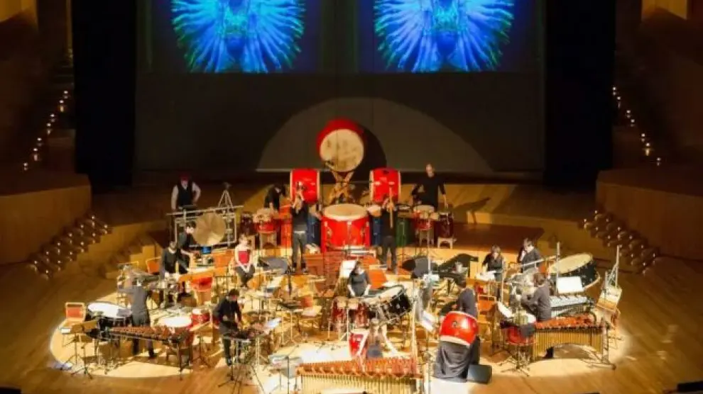 Grupo de percusión del Conservatorio Superior de Música de Aragón