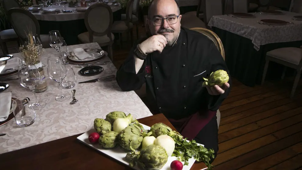 Pedro Martín, chef del restaurante zaragozano El Foro.