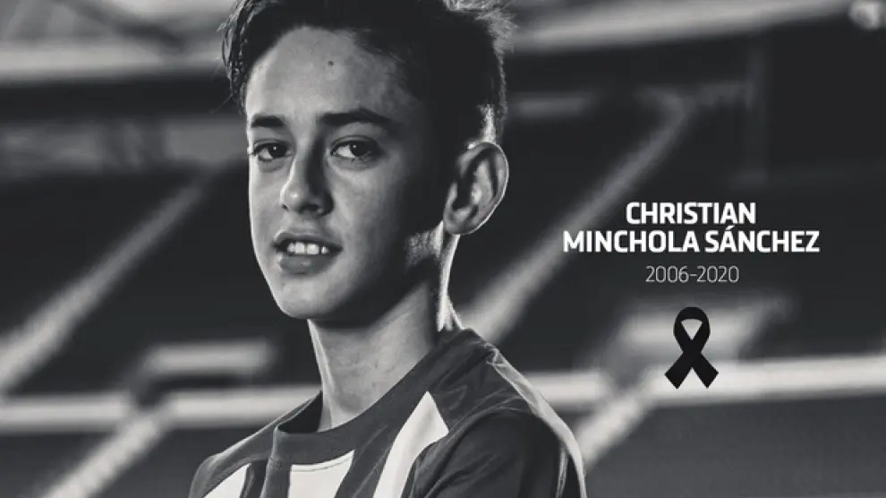 El canterano del Atlético de Madrid Christian Minchola.