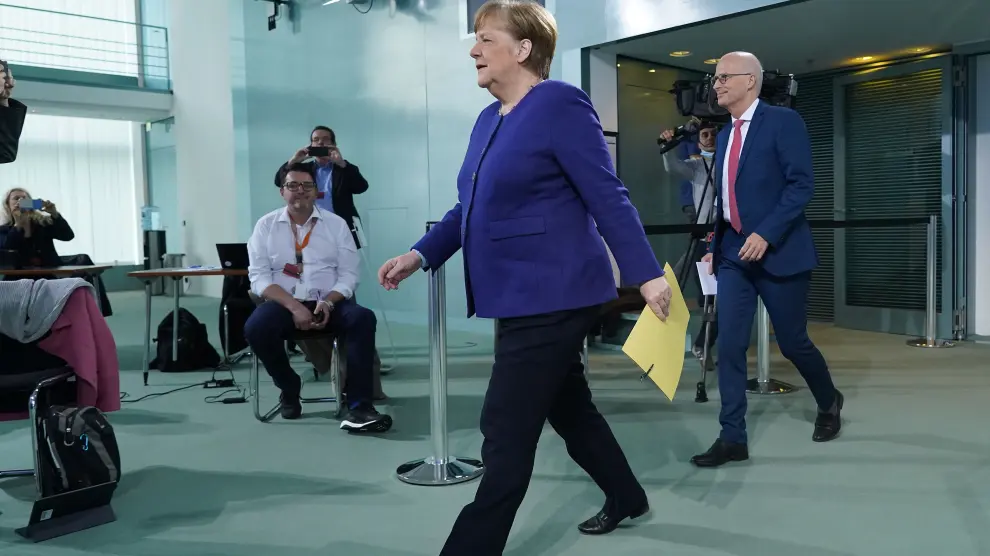 La canciller Angela Merkel el pasado jueves en Berlín.