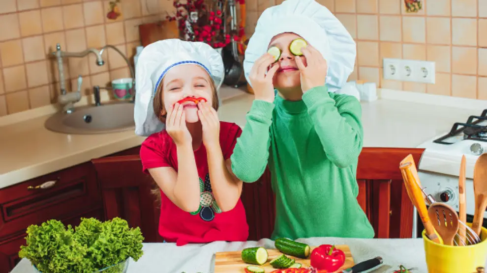 Los niños sienten mucha pasión por la cocina.