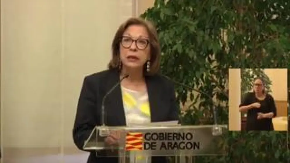 La hasta hora consejera de Sanidad del Gobierno de Aragón, ha anunciado en una rueda de prensa urgente la dimisión de su cargo.