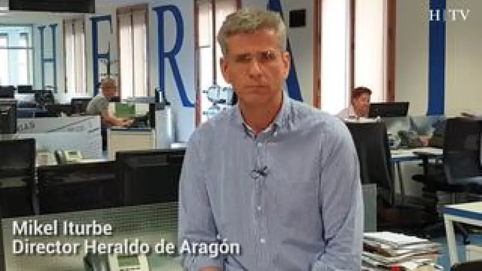 Mikel Iturbe, director del Heraldo de Aragón, habla sobre la marcha de la consejera de Sanidad y su relevo, Sira Repollés.