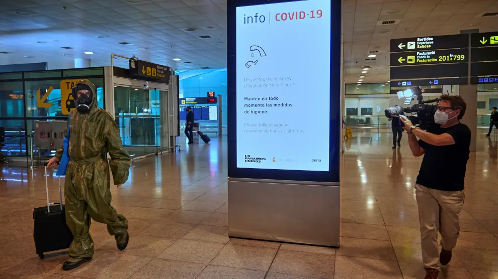llegada pasajeros aeropuerto Barcelona
