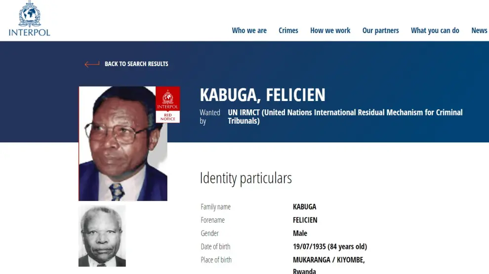Felicien Kabuga arrested in France