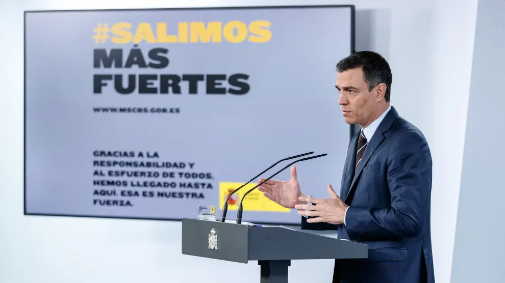 Rueda de prensa de Pedro Sánchez.
