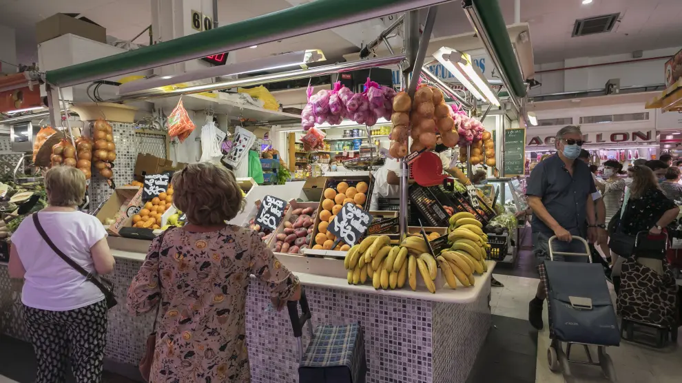 El Mercado de Delicias, este martes.