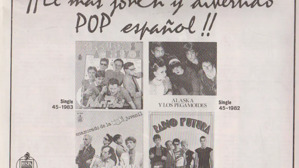 Anuncio de la compañía discográfica Hispavox en la revista Disco-Actualidad.