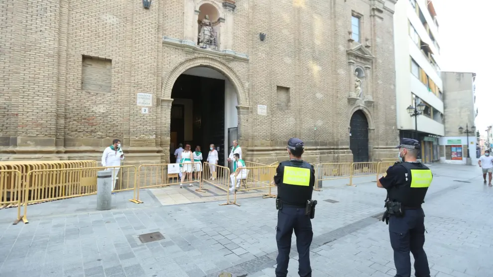 Huesca honra a San Lorenzo en el día grande de las 'no fiestas'