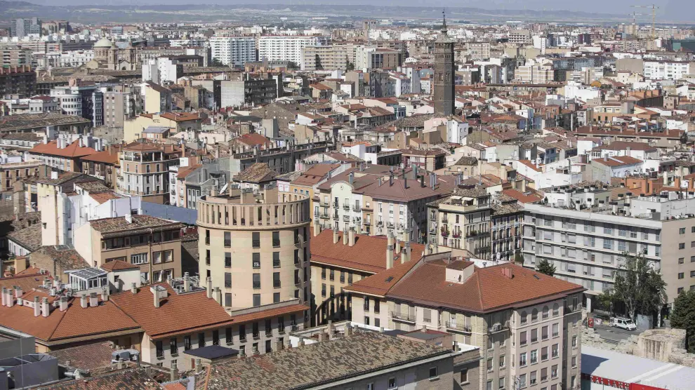 Vista de la ciudad de Zaragoza