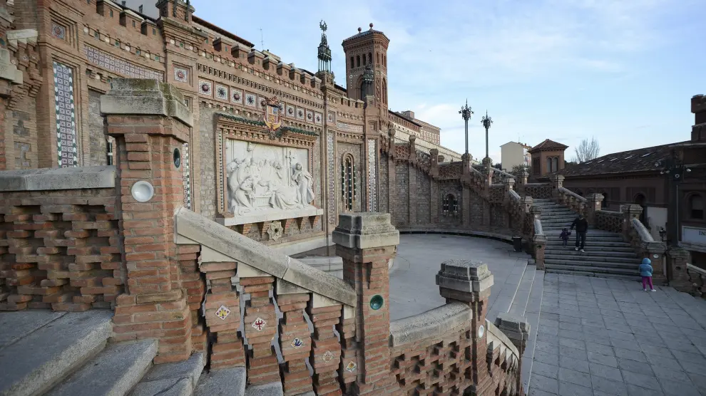 Escalinata de Teruel, uno de los lugares más fotografiados por los turistas de la ciudad.