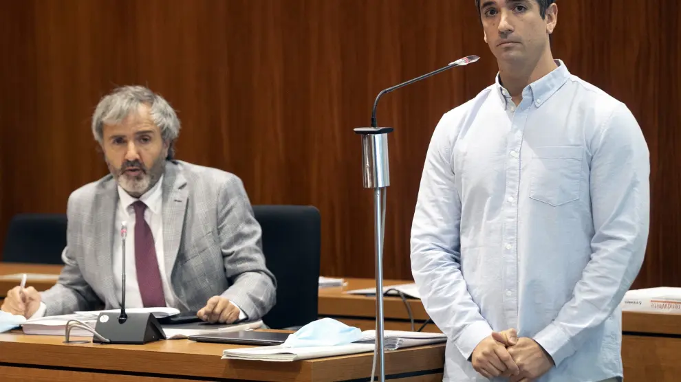 Rodrigo Lanza presta declaración esta mañana en el juicio del jurado del crimen de los tirantes.