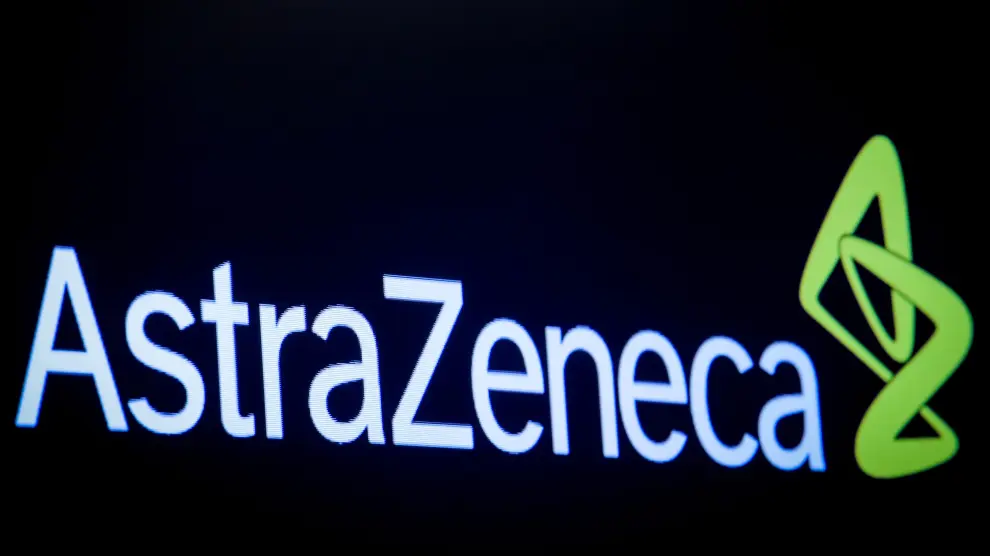 El logo de AstraZeneca.