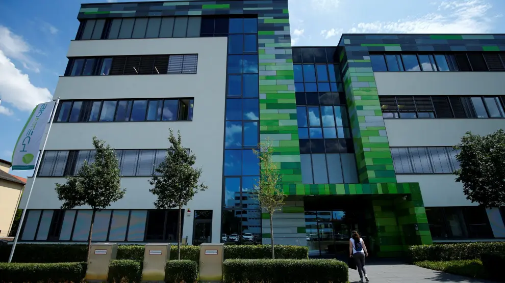 FILE PHOTO: The headquarters of biopharmaceutical company BioNTech are seen in Mainz