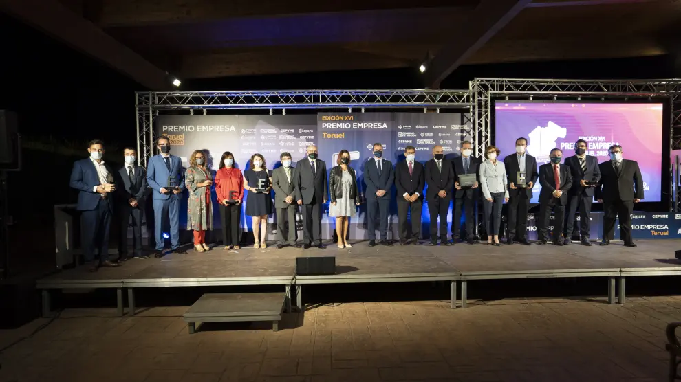 Entrega del premio empresa de Teruel a Sendin Teruel. Foto Antonio Garcia/bykofoto. 23/09/20 [[[FOTOGRAFOS]]]