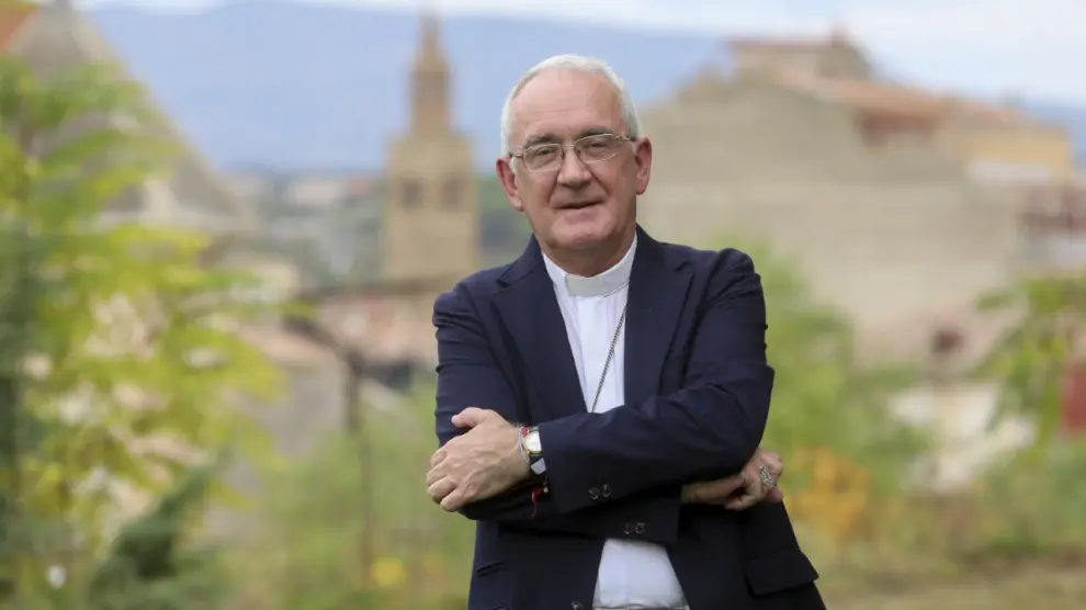 El obispo de Barbastro-Monzón, Ángel Pérez, tras conocer el fallo del Tribunal de Conflictos.