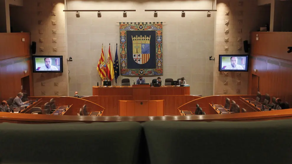 Comparecencia de la asociación Visión Trans en las Cortes de Aragón