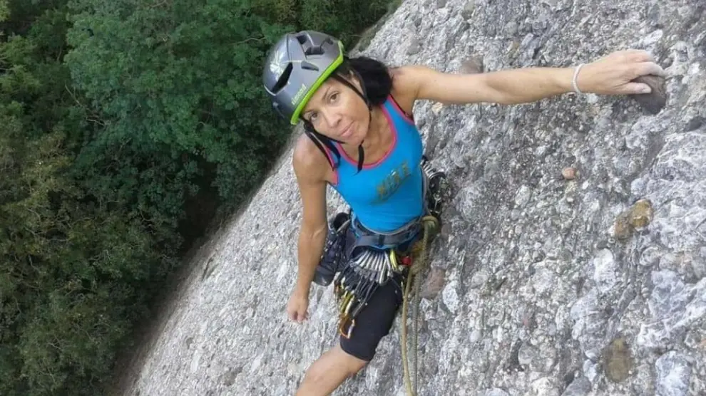 La fallecida María Ángeles Reinoso Moreno, amante de la escalada, en una imagen de archivo.