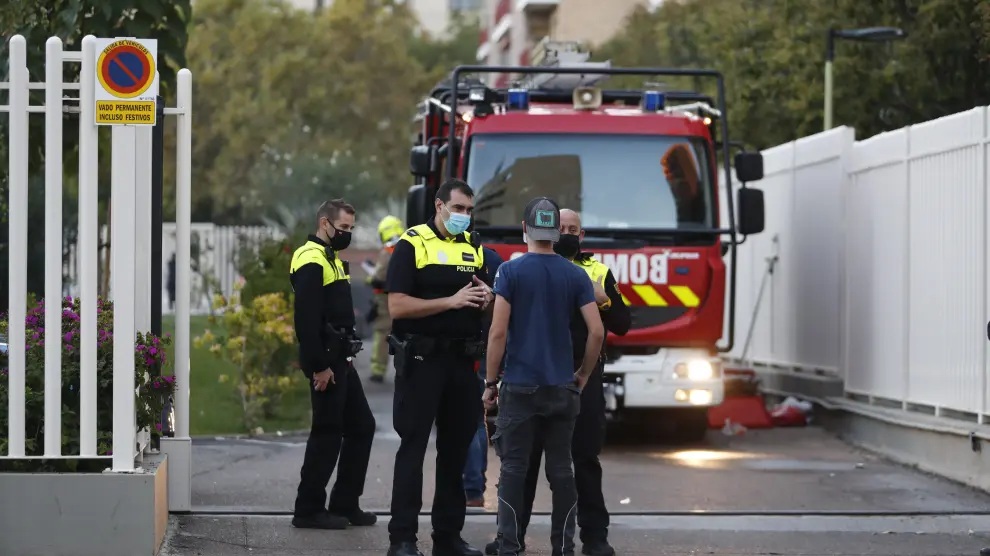 Explosión de gas en Zaragoza: dos heridos en un garaje de la calle Asín y Palacios
