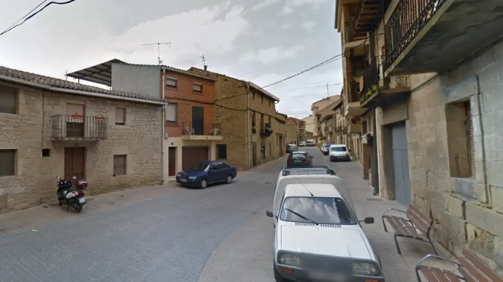 Una calle de la localidad alavesa de Lapuebla de Labarca.