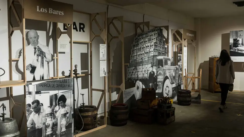 Foto de la exposición '120 años haciendo cerveza' de La Zaragozana
