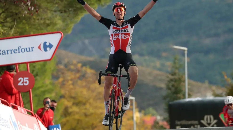 Quinta etapa de La Vuelta entre Huesca y Sabiñánigo.