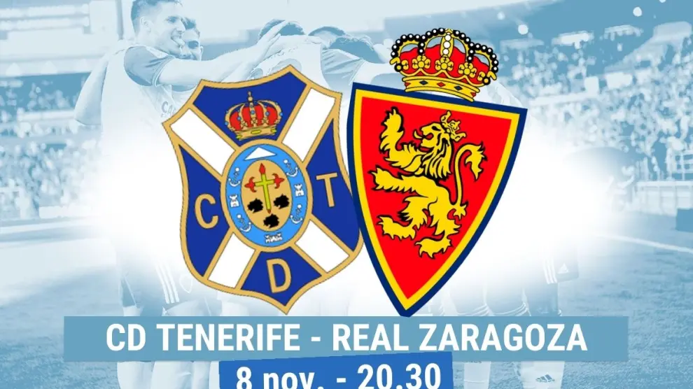 Horario y dónde ver el Tenerife-Real Zaragoza.