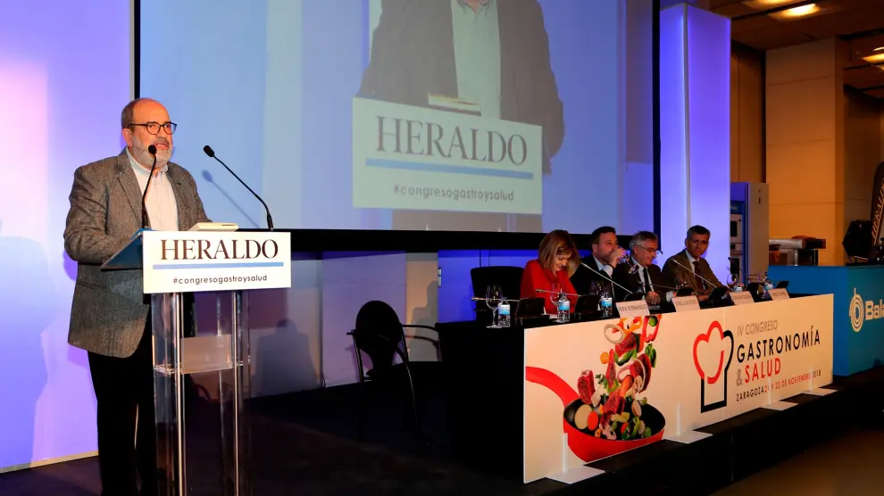 Juan Barbacil, director del Congreso de Gastronomía y Salud, en la edición celebrada en 2018.