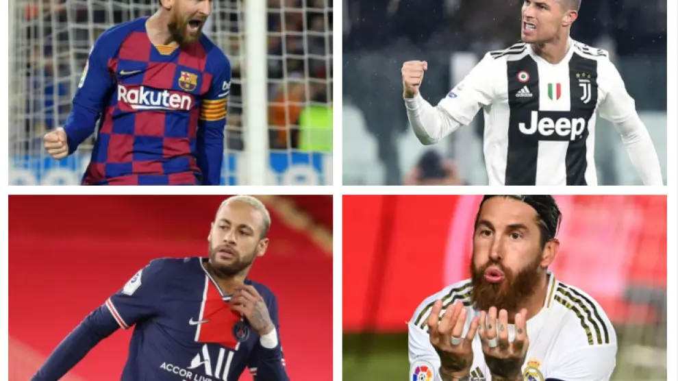 Messi, Ramos, Neymar, Cristiano