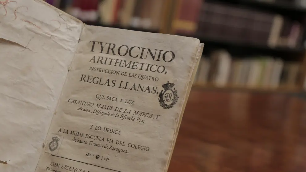 La Biblioteca Nacional conserva el único ejemplar del 'Tyrocinio arithmetico, instrucción de las quatro reglas llanas' de María Andresa Casamayor