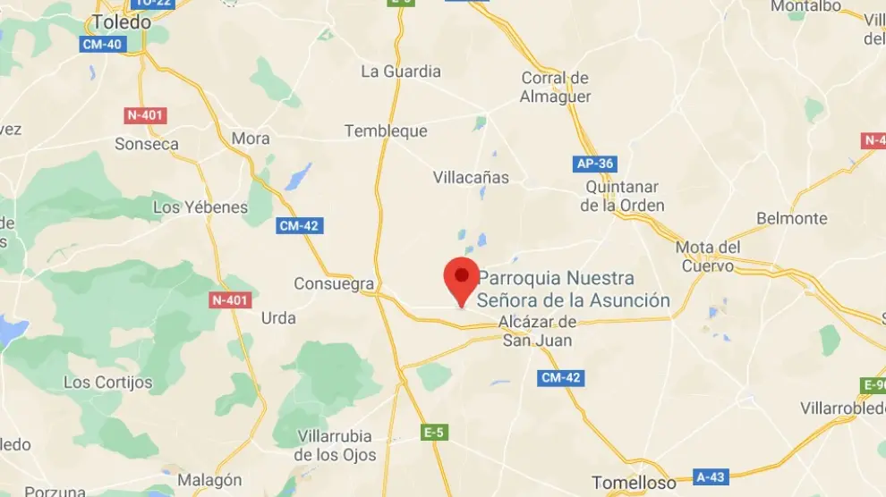 El incendio ha tenido lugar de madrugada en la localidad de Villafranca de los Conejos, en Toledo.