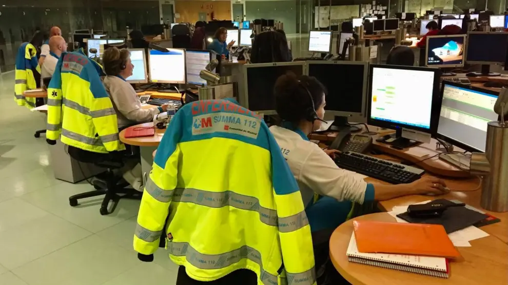 Imagen de archivo de la centro de Emergencias del 112 de Madrid