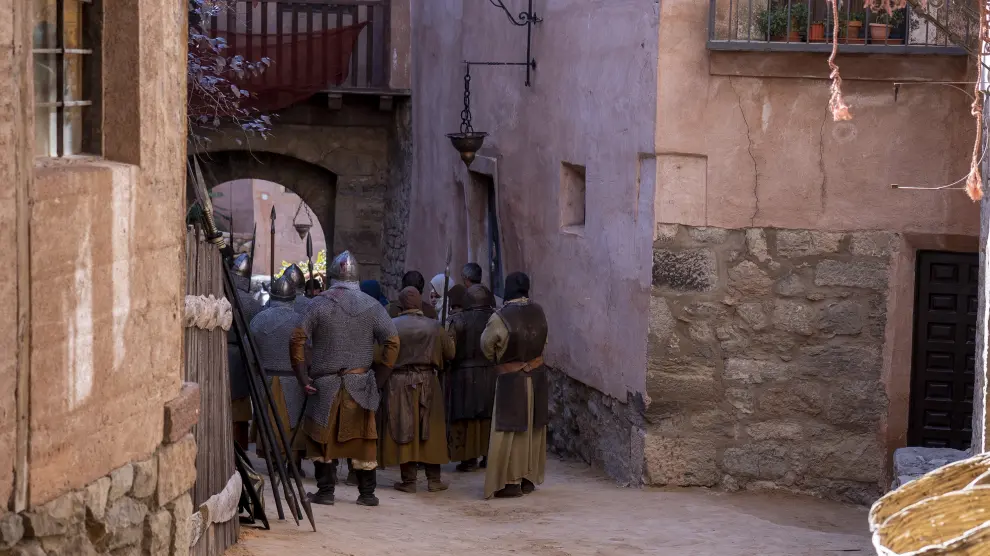 Rodaje de la serie El CID de amazon Prime video en Albarracin. Foto Antonio Garcia/bykofoto. 20/11/19 [[[FOTOGRAFOS]]][[[HA ARCHIVO]]]