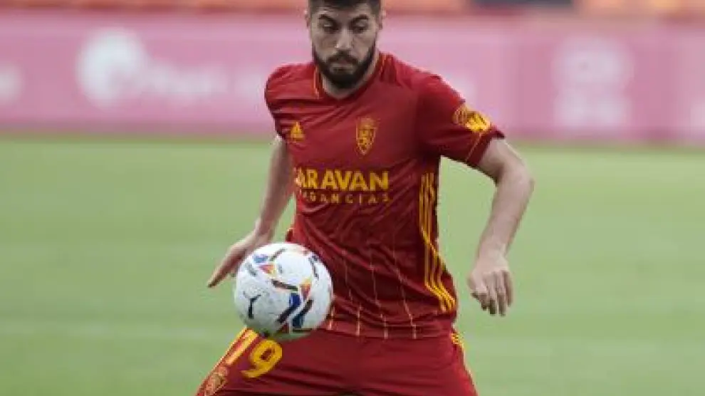 El jugador Giorgi Papunashvili, en el Real Zaragoza.