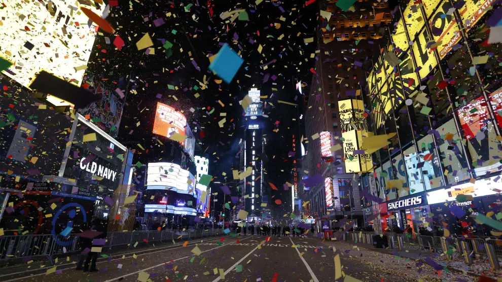 New Year celebration at New York Times Square