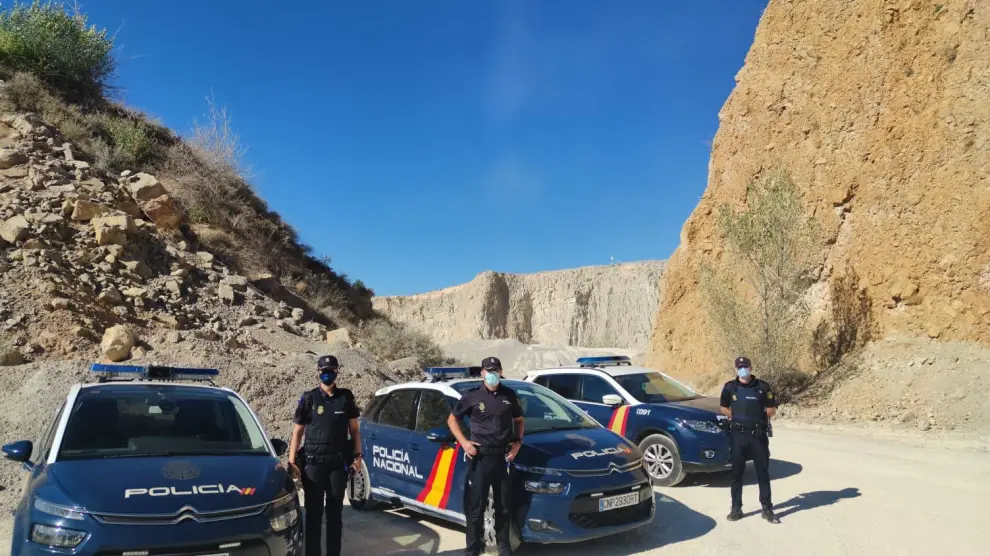 Agentes de la Policía Nacional de Teruel