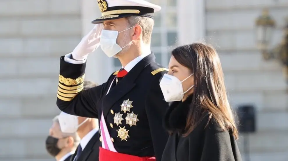 El Rey preside la ceremonia de la Pascua Militar.