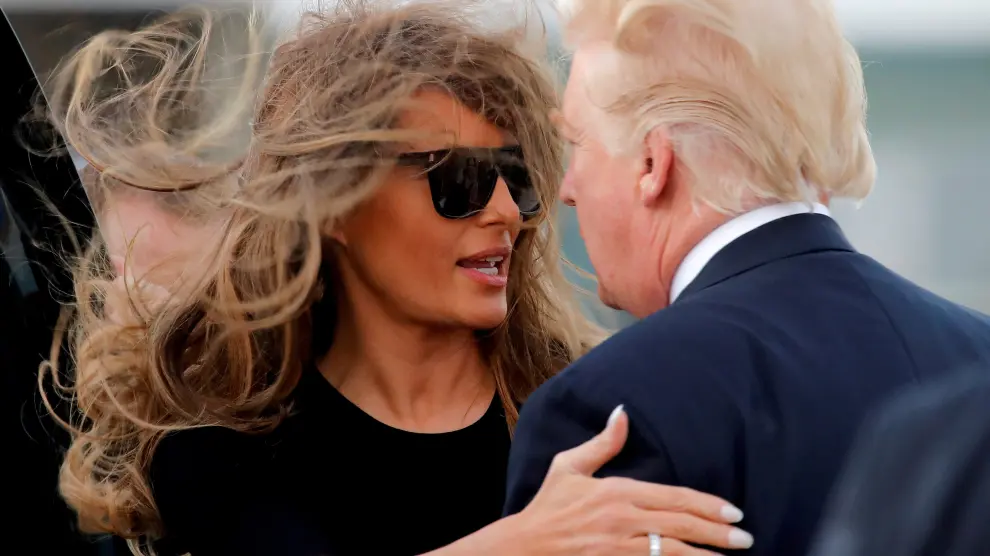 Melania Trump, en una imagen de archivo junto a su marido, Donald Trump.