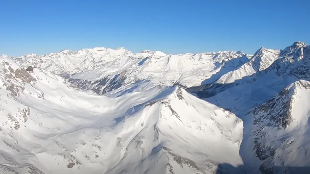 Vista aérea del Pirineo