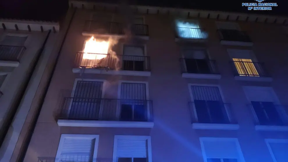 Muere una mujer de 70 años en un incendio en una vivienda de Calatayud